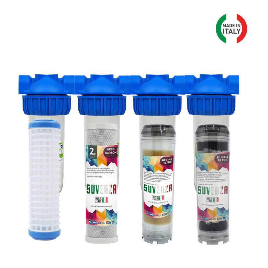 Atlas Daire Bina Sayaç Girişi 4 Aşama Arıtma Seti 10