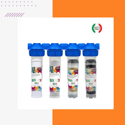 Atlas Daire Ve Bina Girişi 4 Aşamalı Su Yumuşatma Cihazı (Kapaklı Spun - Blok - Reçine - Silifoz) - Atlas Filtri