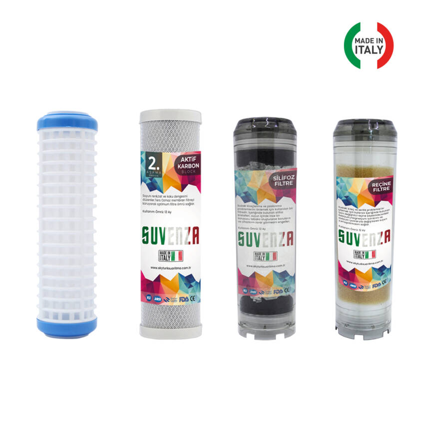 Atlas Kuyu Suyu Yumuşatma Cihazı 4lü Plus Yedek Filtre Seti - 2