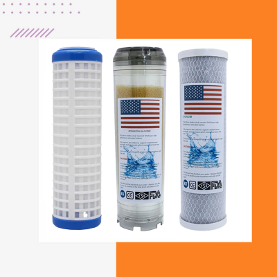 Daire Bina Sayaç Girişi 3 Aşama Su Arıtma Cihazı Yedek Filtre Seti - Suvenza